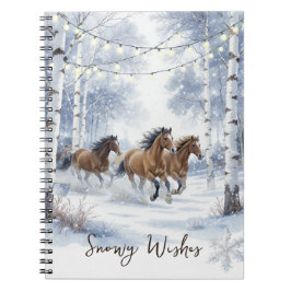 Rustic Horse Christmas Notitieboek