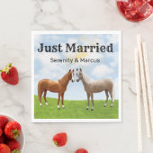 Rustic Horse Country net getrouwd met Westerne bru Servet (Insitu)