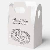 Rustic Horse Country Westerne bruiloft Dank u Bedankdoosjes (Geopend)