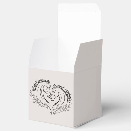 Rustic Horse Country Westerne hippische bruiloft Bedankdoosjes (Geopend)