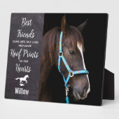 Rustic Horse Equestrian Keepomwille Horse Memorial Fotoplaat (Zijkant)