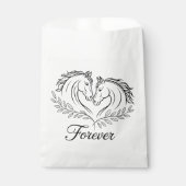 Rustic Horse Love Country Westerne bruiloft Bedankzakje (Voorkant)