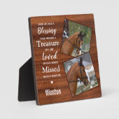 Rustic Horse Memorial Foto Fotoplaat (Voorkant)