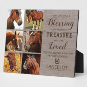 Rustic Horse Memorial Foto Fotoplaat (Zijkant)