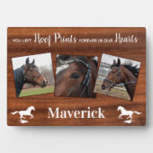 Rustic Horse Memorial Fotoplaat (voorkant)