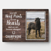 Rustic Horse Memorial Fotoplaat (voorkant)