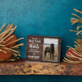 Rustic Horse Memorial Fotoplaat (Zijkant)