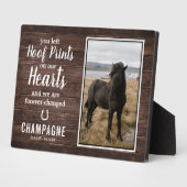 Rustic Horse Memorial Fotoplaat (Zijkant)