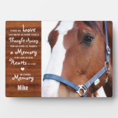 Rustic Horse Memorial Keepslag Fotoplaat (voorkant)