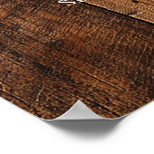 Rustic Horseshoes Western Wedding Welcome Sign Poster (Hoek)