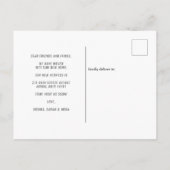 Rustic House Forest Bossen We hebben Herfst verhui Aankondigingskaart (Achterkant)