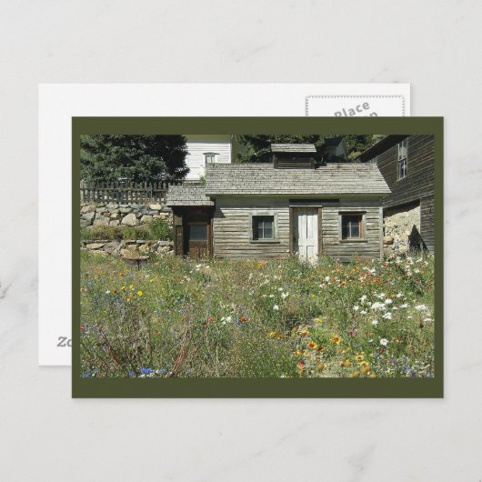 Rustic House in Wildbloemen Briefkaart (Voorkant / Achterkant)