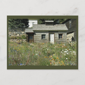Rustic House in Wildbloemen Briefkaart