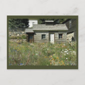 Rustic House in Wildbloemen Briefkaart (Voorkant)