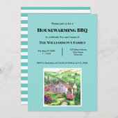 Rustic Housewarming Rydal Mount House Painting Kaart (Voorkant / Achterkant)