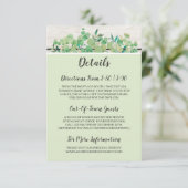 Rustic hout en details van eucalyptusblad / Richti Informatiekaartje (Staand voorkant)