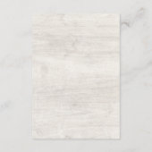 Rustic hout en details van eucalyptusblad / Richti Informatiekaartje (Achterkant)