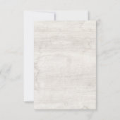 Rustic Hout & Eucalyptusblad Botanische Bruiloft Bedankkaart (Achterkant)