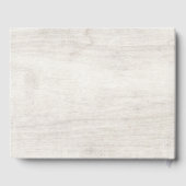 Rustic Hout & Eucalyptusblad Botanische Bruiloft Gastenboek (Achterkant)