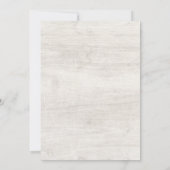 Rustic Hout & Eucalyptusblad Botanische Huwelijk Kaart (Achterkant)