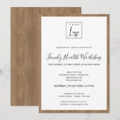 RUSTIC HOUT HOUODEN TIMMER UW LOGO WERKSHOP GEBEUR KAART (Voorkant / Achterkant)