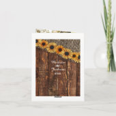 Rustic Hout & Jute Bruiloft Bedankt Foto (Achterkant)