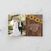 Rustic Hout & Jute Bruiloft Bedankt Foto (Binnen)