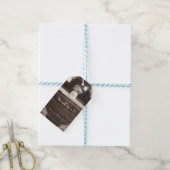 Rustic Hout, Kant & Metselwerk Potten Schuur Elega Cadeaulabel (Met Touw)