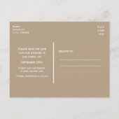 Rustic hout & kerstboomverlichting Save The Date a Aankondigingskaart (Achterkant)
