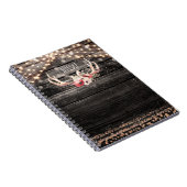 Rustic Hout & Lichten Bloemstukken Geweien Boho Ch Notitieboek (Rechterzijde)