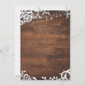 Rustic Hout, Lichten & Kanten Wij Verloving Gevier Kaart (Achterkant)