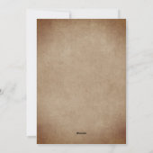 Rustic Hout Oud Papier Script Gelukkig Kerstmis  Feestdagenkaart (Achterkant)
