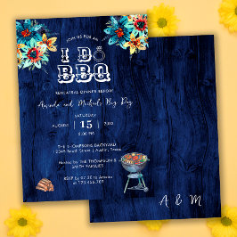 Rustic Houten Achtertuin I Do BBQ Oefen Diner Kaart