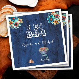 Rustic Houten Achtertuin I Do BBQ Oefen Eetmaal Servet