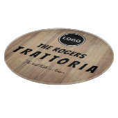Rustic houten bedrijfslogo Trattoria Snijplank (Hoek)