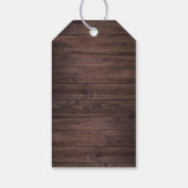 Rustic Houten Kant Blush Bourgondië Metselpot Gift Cadeaulabel (Achterkant)