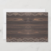 Rustic Houten Kant Fall Bedankkaart (Achterkant)