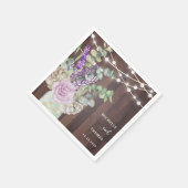 Rustic Houten Metselaars Pot Huwelijk Servet (Hoek)