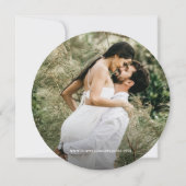 Rustic HOUTEN trouwfoto Save the date Kaart (Achterkant)