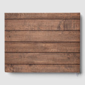 Rustic Houtgroen In Liefdevolle Herinnering Funera Gastenboek (Achterkant)