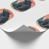 Rustic Houtland Folk Art Beer Inpakpapier (Hoek)