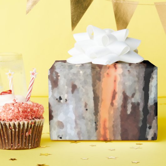 Rustic houtontwerp 1 cadeaupapier (Verjaardagsfeest)