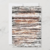 Rustic Houtroze Floral Geometric Bridal High Tea Kaart (Achterkant)