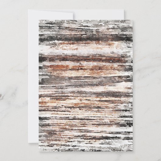 Rustic Houtroze Floral Geometric Bridal High Tea Kaart (Achterkant)