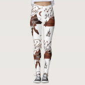 Rustic Howdy Partner Cowboy Leggings (Voorkant)