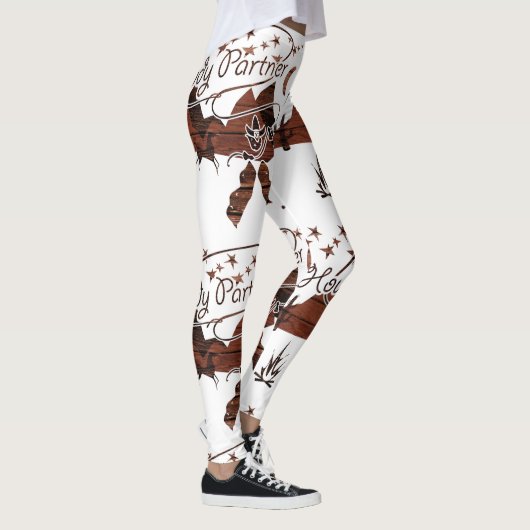 Rustic Howdy Partner Cowboy Leggings (Rechts)
