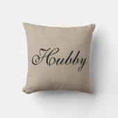Rustic Hubby de heer Pillow Kussen (Voorkant)