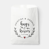 Rustic Hugs & Kisses Wedding | Vrijgezellenfeest F Bedankzakje (Voorkant)