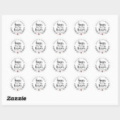 Rustic Hugs & Kisses Wedding | VRIJGEZELLENFEEST Ronde Sticker (Vel)