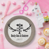 Rustic Hunt is Over Boerderij hout Papieren Bordje (Feest)